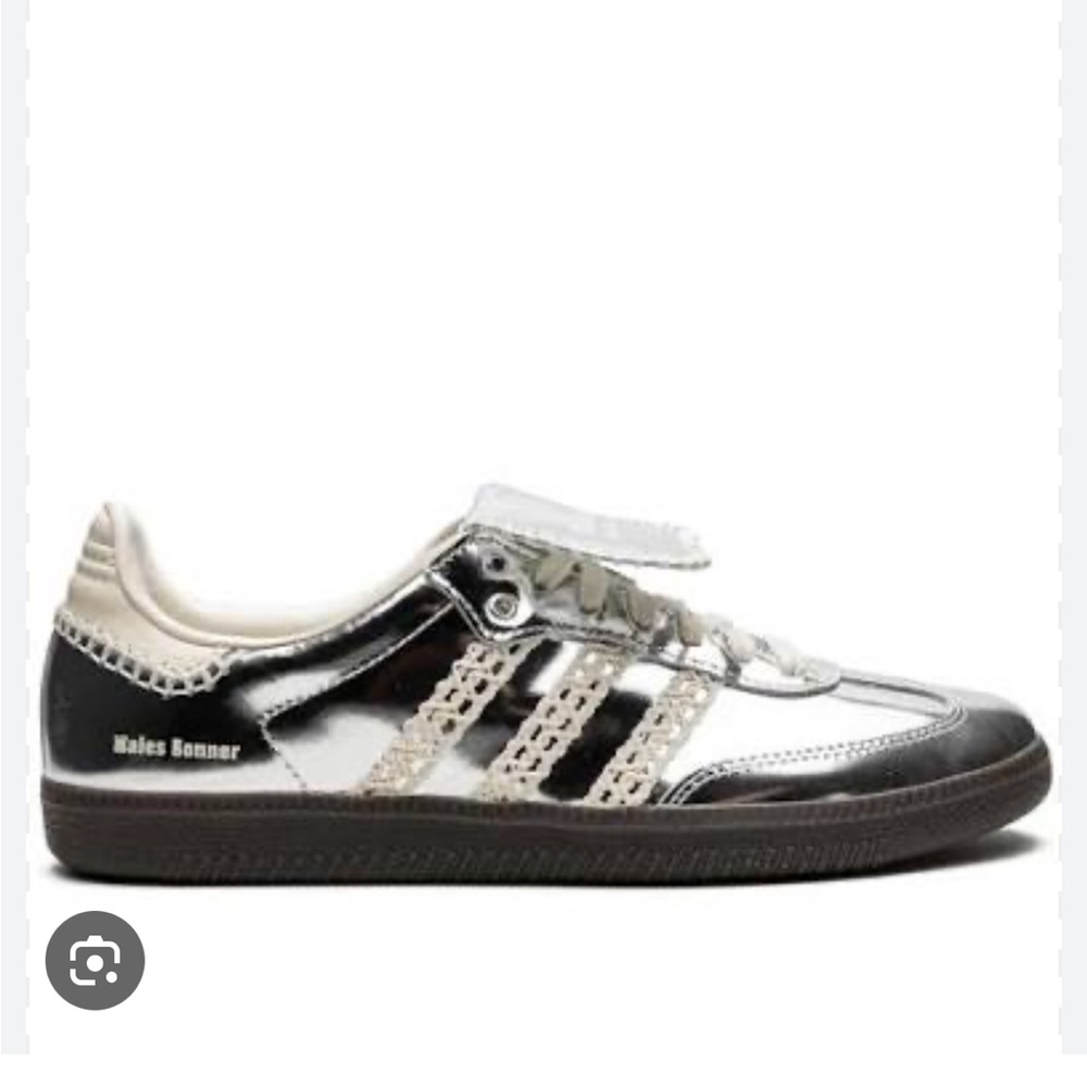 Size 7.5 - Adidas Wales Bonner x Samba Silver Metallic Crochet Rare